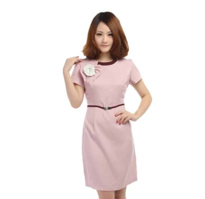 đồng phục spa hồng 2