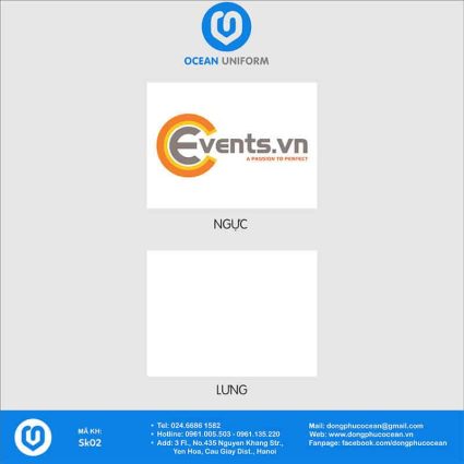 Họa tiết áo phông đồng phục sự kiện CCevents.vn