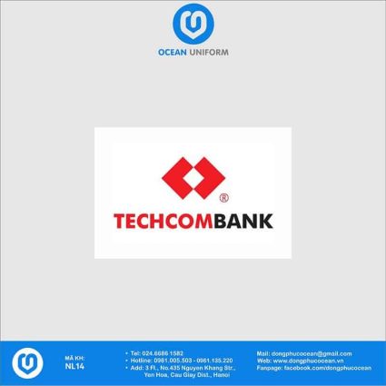 Họa tiết Áo thun đồng phục Ngân hàng Techcombank