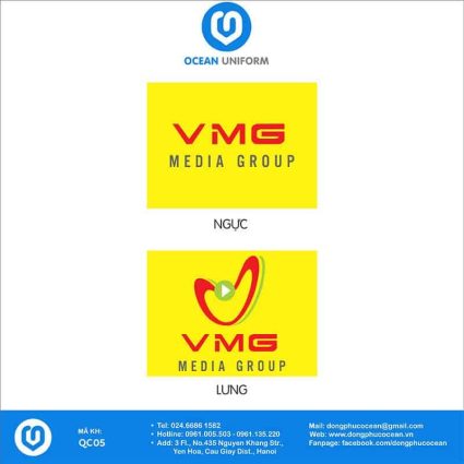 Họa tiết áo thun quảng cáo VMG Media Group