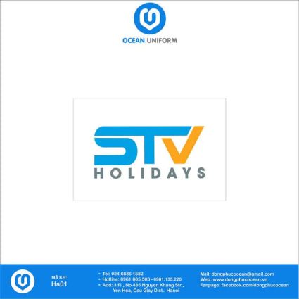 Họa tiết mũ đồng phục STV Holidays