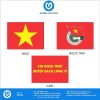 Hoạ tiết áo cờ đỏ sao vàng Chi Đoàn TNXP huyện Bạch Long Vĩ